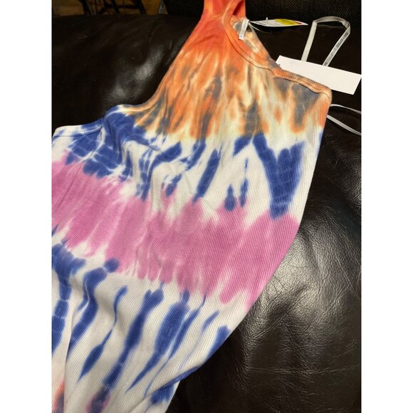 Youthful Fabulous & Broke Tie-Dye Midi Dress - One Shoulder Iggy, Medium, New - Picture 3 of 6